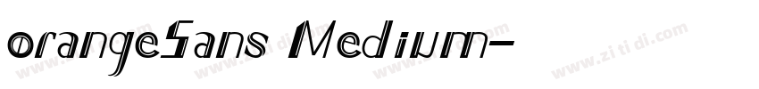 orangeSans Medium字体转换